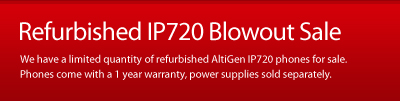 Refurbished AltiGen IP720 Blowout Sale